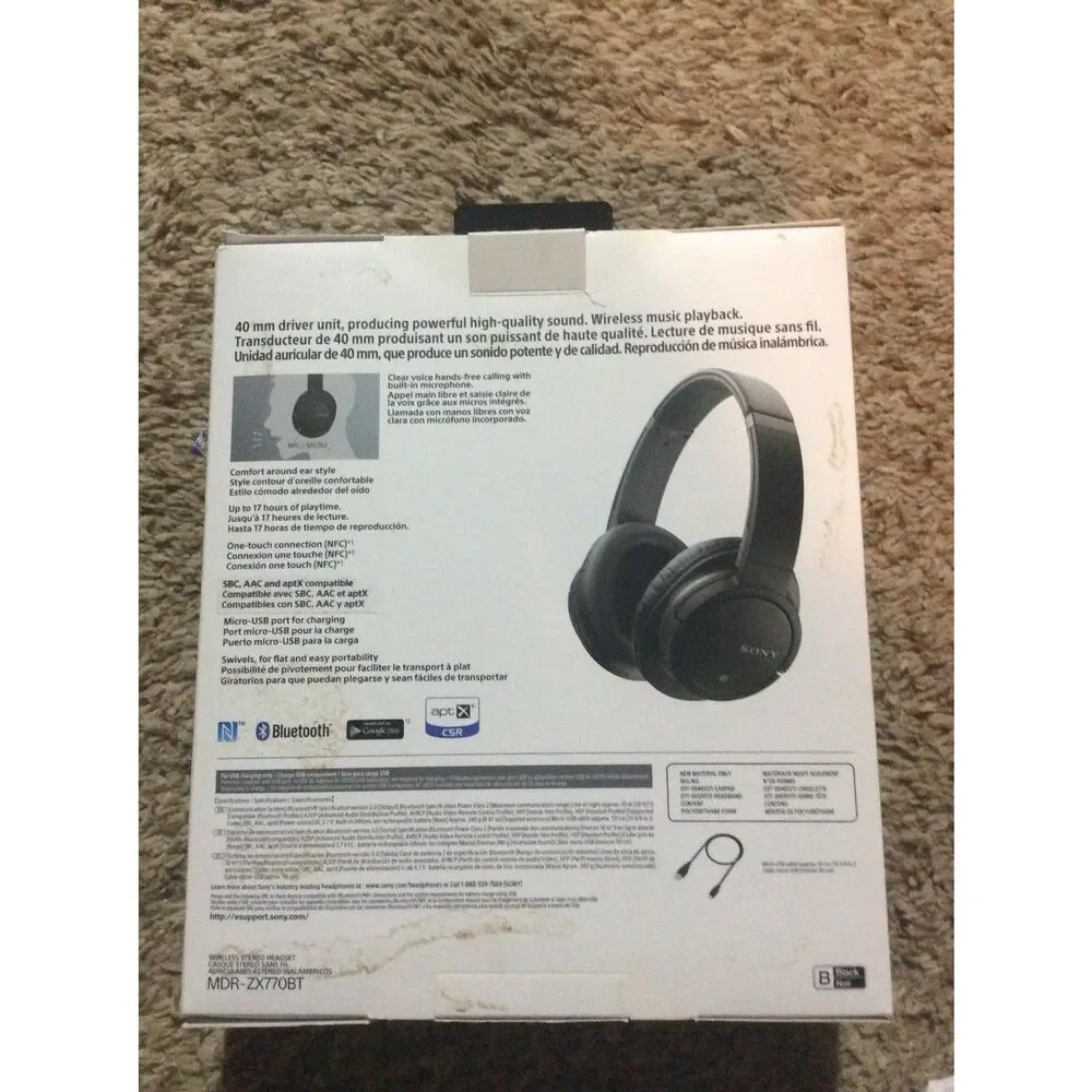 Sony Wireless Head phones Sang fil